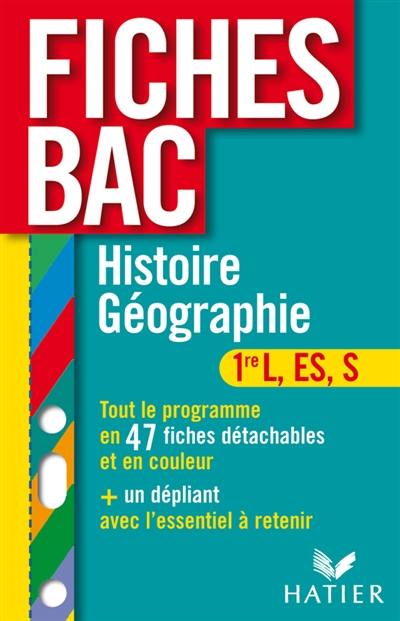 Histoire géographie 1re L, ES, S