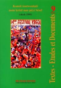 Textes, études et documents, n° 9. Konsit toutwonlate asou kréol nan péyi Sésel (oktob 1999)