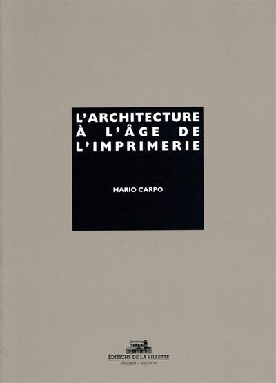 L'architecture à l'âge de l'imprimerie