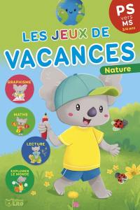 Les jeux de vacances : PS vers MS, 3-4 ans : nature