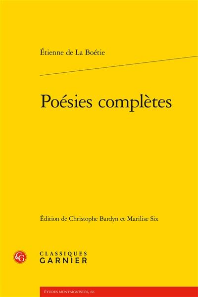 Poésies complètes