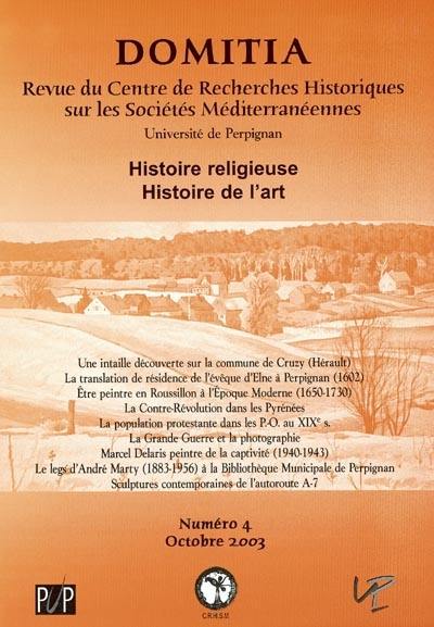 Domitia, n° 4. Histoire religieuse, histoire de l'art