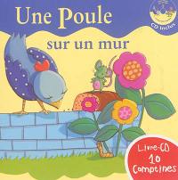 Une poule sur un mur