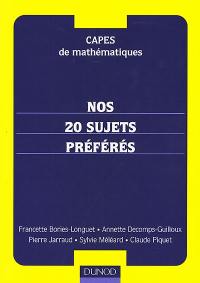 Capes de mathématiques : nos 20 sujets préférés