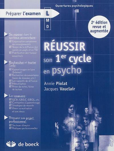 Réussir son 1er cycle en psycho