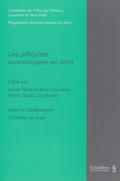 Les difficultés économiques en droit