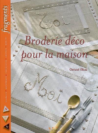 Broderie déco pour la maison