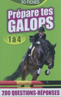 Prépare tes galops 1 à 4 : 200 questions-réponses : 30 fiches
