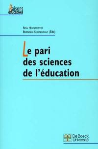 Le pari des sciences de l'éducation