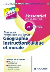 Géographie et instruction civique et morale : concours professeur des écoles