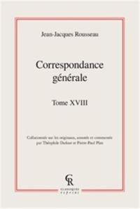 Correspondance générale. Vol. 18