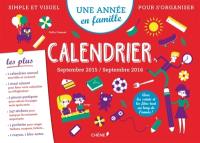 Une année en famille : calendrier : septembre 2015-septembre 2016