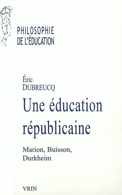 Une éducation républicaine