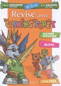 Révise avec les copains de la forêt, de la moyenne section à la grande section, 4-5 ans : lecture, écriture, maths et des jeux