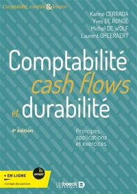 Comptabilité, cash flows et durabilité : principes, applications et exercices