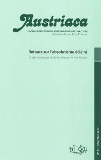 Austriaca, n° 71. Retours sur l'absolutisme éclairé