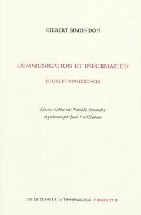 Communication et information : cours et conférences