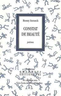 Constat de beauté : poèmes