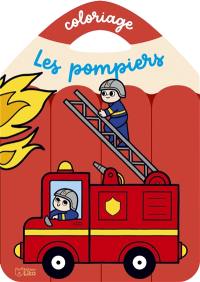 Les pompiers : coloriage