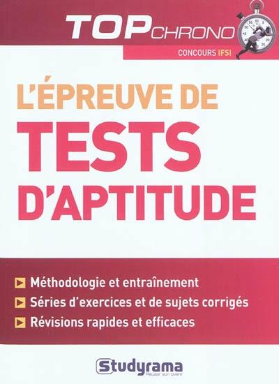 Les tests d'aptitude, concours IFSI