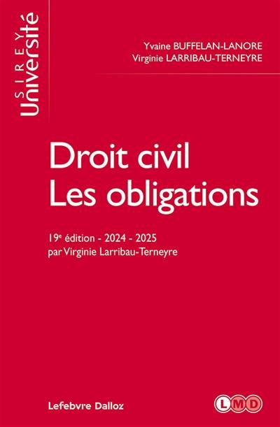 Droit civil : les obligations : 2024-2025