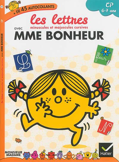 Les lettres minuscules et majuscules cursives avec Mme Bonheur : CP, 6-7 ans