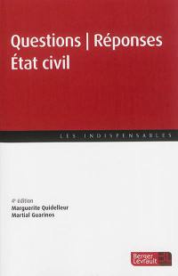 Etat civil : questions-réponses