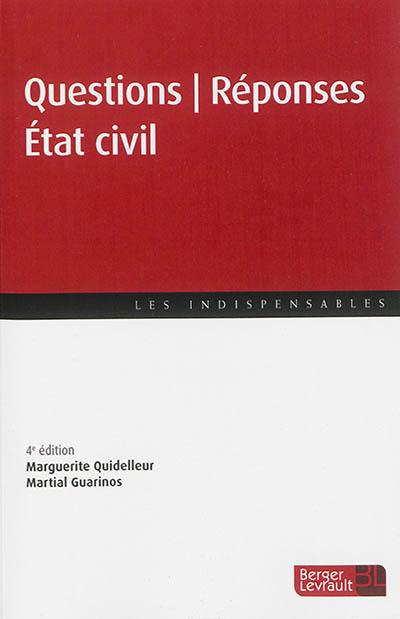 Etat civil : questions-réponses