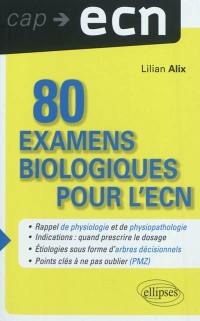 80 examens biologiques pour l'ECN