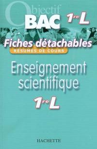 Enseignement scientifique 1re L