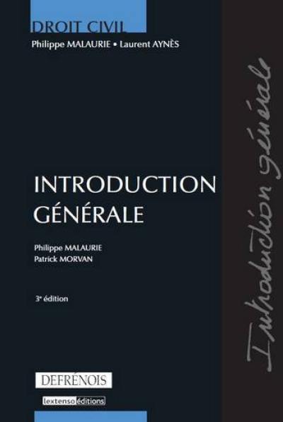 Droit civil, introduction générale