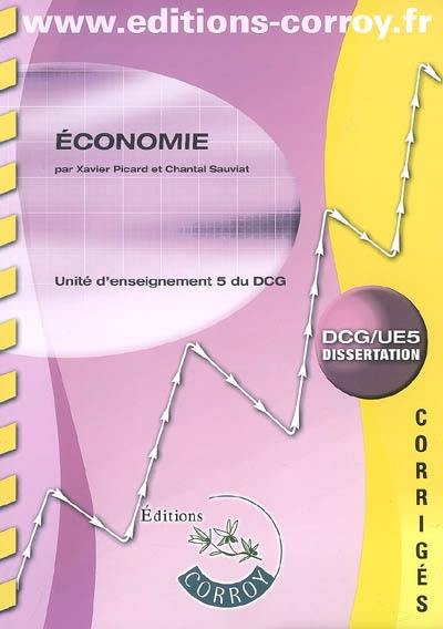 Economie : unité d'enseignement 5 du DCG : corrigés