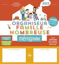 Organiseur famille nombreuse 2022 : de septembre 2021 à août 2022