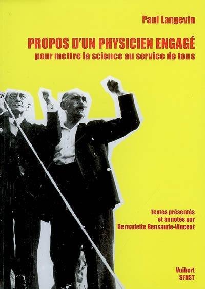 Propos d'un physicien engagé : pour mettre la science au service de tous