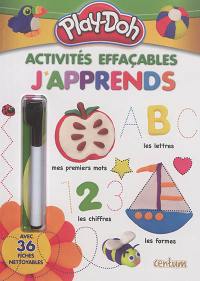 Play-Doh : activités effaçables, j'apprends : avec 36 fiches nettoyables