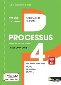 Processus 4, gestion des relations sociales : BTS CG 1re et 2e années : i-manuel, livre + licence élève