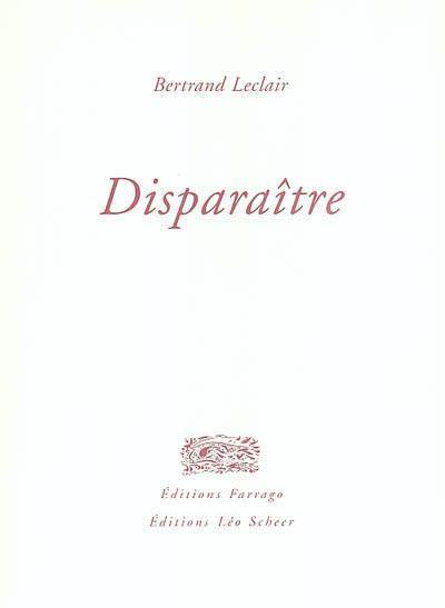 Disparaître