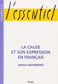 La cause et son expression en français