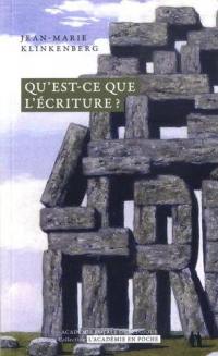 Entre langue et espace : qu'est-ce que l'écriture ?