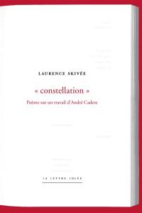 Constellation : poème sur un travail d'André Cadere