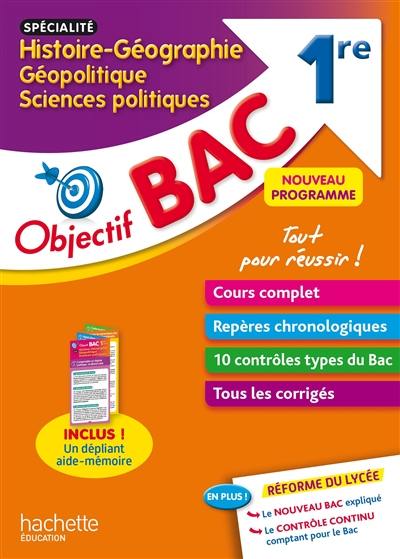 Histoire géographie, géopolitique, sciences politiques 1re, spécialité : nouveau programme