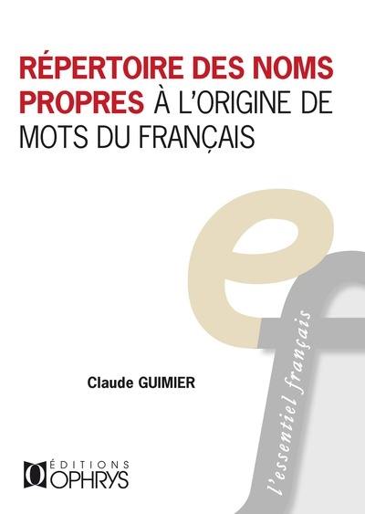 Répertoire des noms propres à l'origine de mots du français