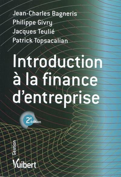 Introduction à la finance d'entreprise