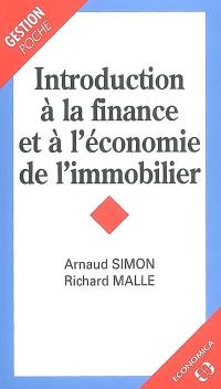 Introduction à la finance et à l'économie de l'immobilier