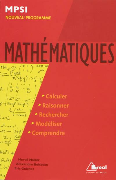 Mathématiques : MPSI, programme 2013