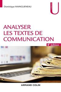 Analyser les textes de communication