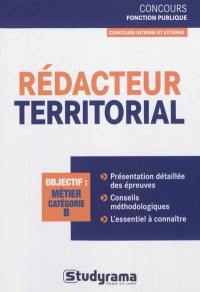 Rédacteur territorial : objectif métier, catégorie B