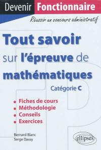 Tout savoir sur l'épreuve de mathématiques : catégorie C