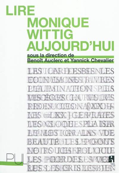 Lire Monique Wittig aujourd'hui