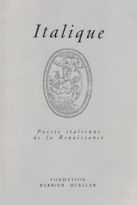 Italique, poésie italienne de la Renaissance, n° 24